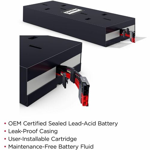 Batterie pour onduleur CyberPower RB1260X8 - 6 000 mAh - 12 V CC