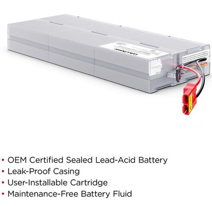 Batterie pour onduleur CyberPower RB1290X6D - 9 000 mAh - 12 V CC