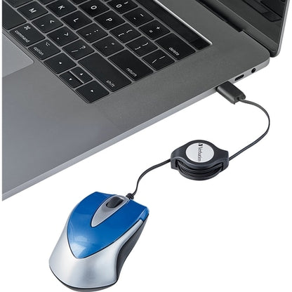 MINI SOURIS OPTIQUE DE VOYAGE USB-C MULTI 10 BLEU