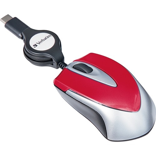 MINI SOURIS OPTIQUE DE VOYAGE USB-C MULTI 10 ROUGE