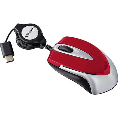 MINI SOURIS OPTIQUE DE VOYAGE USB-C MULTI 10 ROUGE