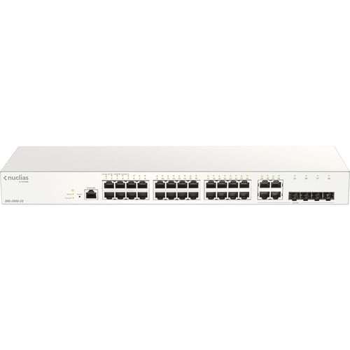NUCLIAS 24PORT GBE CLOUD-MNGD SWITCH + 4 COMBO GBE/SFP 1 AN ABONNEMENT INCLUS