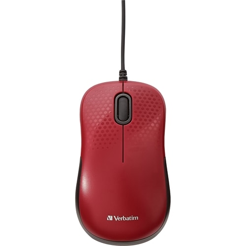 RATÓN ÓPTICO SILENCIOSO CON CABLE ROJO MULTI 4
