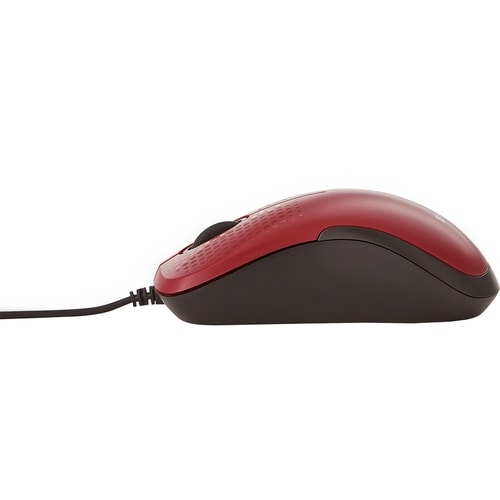 RATÓN ÓPTICO SILENCIOSO CON CABLE ROJO MULTI 4