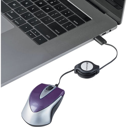 MINI SOURIS OPTIQUE DE VOYAGE USB-C MULTI 10 VIOLET