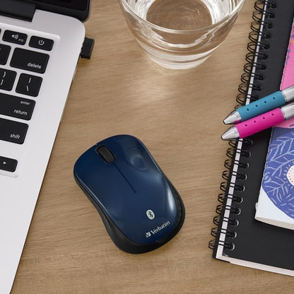 TABLETTE SANS FIL BLUETOOTH MULTI-TRAC SOURIS LED BLEUE BLEU FONCÉ