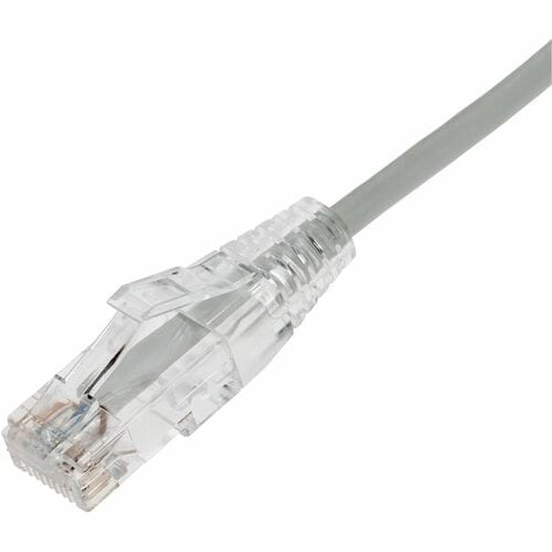 Câble Ethernet Cat. 6 en PVC fin gris AddOn 30 cm, transparent, anti-accroc