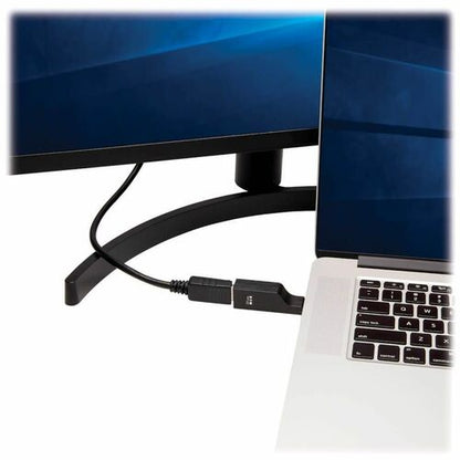 Tripp Lite by Eaton USB-C to DisplayPort Vertical Adapter, M/F, Black - 1 x USB Type C USB