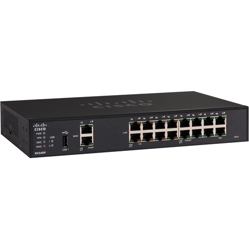 ENRUTADOR VPN GIGABIT DE DOBLE WAN RV345P REMANUFACTURADO