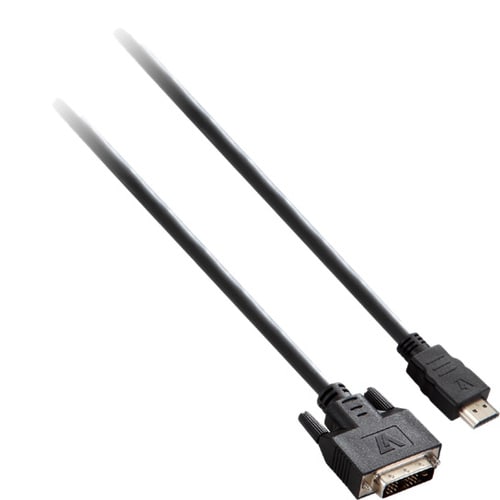 Câble vidéo noir V7 HDMI mâle vers DVI