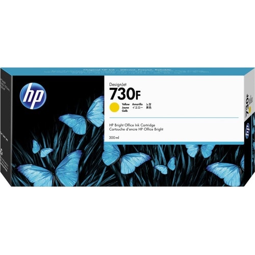 Cartouche d'encre jet d'encre HP 730F d'origine - Pack jaune - Jet d'encre