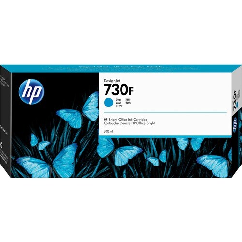 Cartouche d'encre jet d'encre d'origine HP 730F - Pack cyan - Jet d'encre