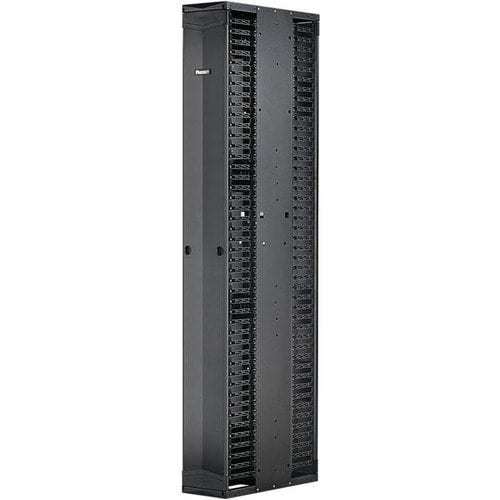 Gestionnaire de câbles vertical Panduit - Noir - Hauteur rack 45U - Acier
