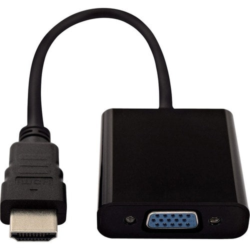 Adaptateur vidéo noir V7 HDMI mâle vers VGA femelle