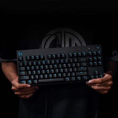 Clavier de jeu mécanique Logitech G Pro bleu cliquable
