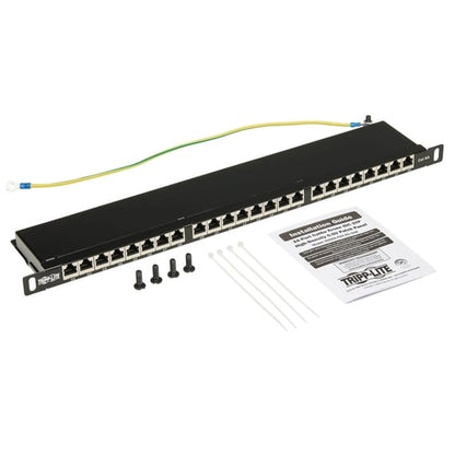 Panel de conexión Cat6a de 24 puertos N252A-024-HUSHK de Tripp Lite by Eaton