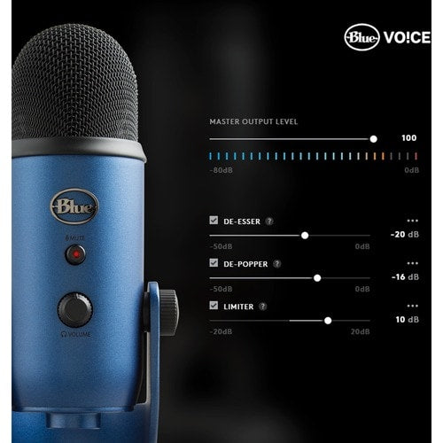 Microphone à condensateur filaire Blue Yeti - Stéréo