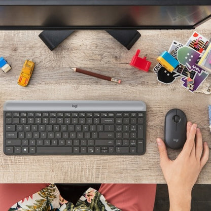 Ensemble clavier et souris sans fil Logitech MK470 Slim - Compact et moderne
