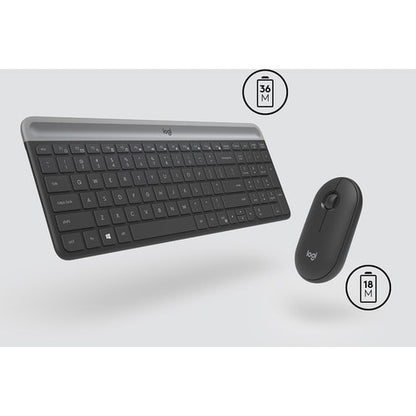 Ensemble clavier et souris sans fil Logitech MK470 Slim - Compact et moderne