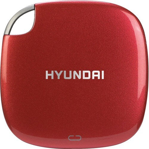 SSD EXTERNO HYUNDAI DE 250 GB USB 3.1 TIPO C - 5 AÑOS DE GARANTÍA - ROJO