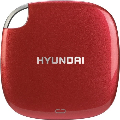 SSD EXTERNO HYUNDAI DE 500 GB USB 3.1 TIPO C - 5 AÑOS DE GARANTÍA - ROJO