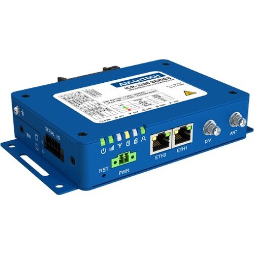 ENRUTADOR INDUSTRIAL 4G LTE, PUERTA DE ENLACE 2, 10/100, 1X232, 1X485, 2 SIM, WIFI, NOAC