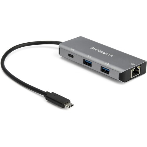StarTech.com 3 Port USB C Hub with Gigabit Ethernet - 2x USB-A/1x USB