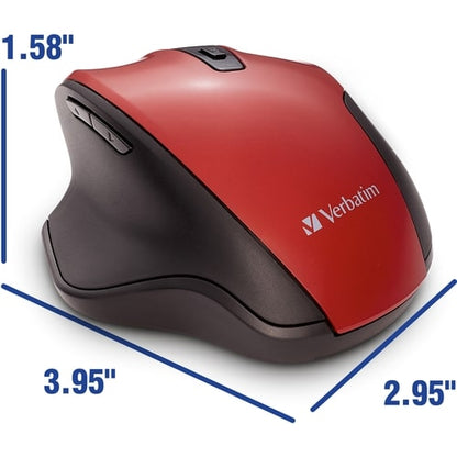SOURIS ERGONOMIQUE SILENCIEUSE WL LED BLEUE MULTI 4 ROUGE