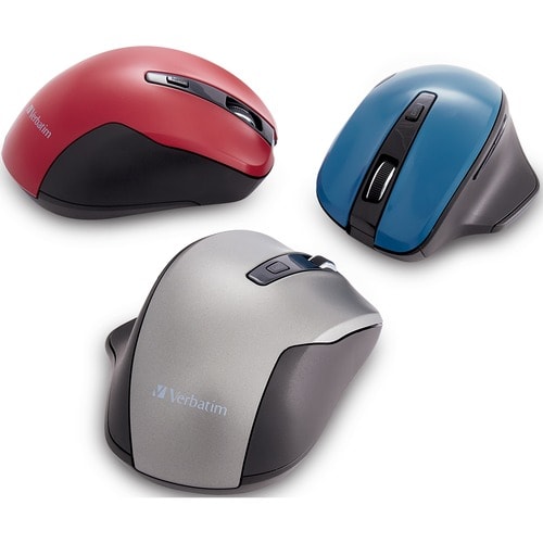 SOURIS ERGONOMIQUE SILENCIEUSE MULTI-4 LED BLEUE BLEUE FONCÉE