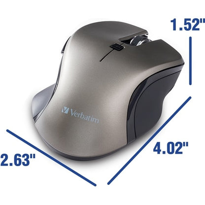 Verbatim USB-C™ Wireless Blue LED Mouse - Graphite