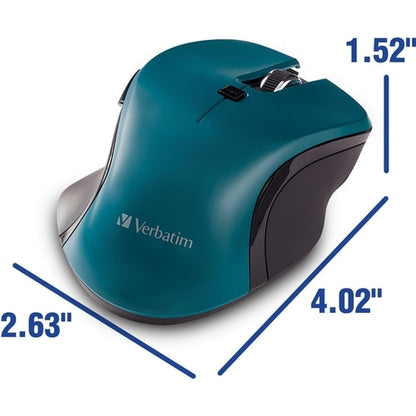 Verbatim USB-C™ Wireless Blue LED Mouse - Teal