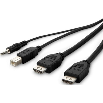 Belkin Dual DVI to HDMI High Retention + USB A/B + Audio Passive Combo KVM Cable