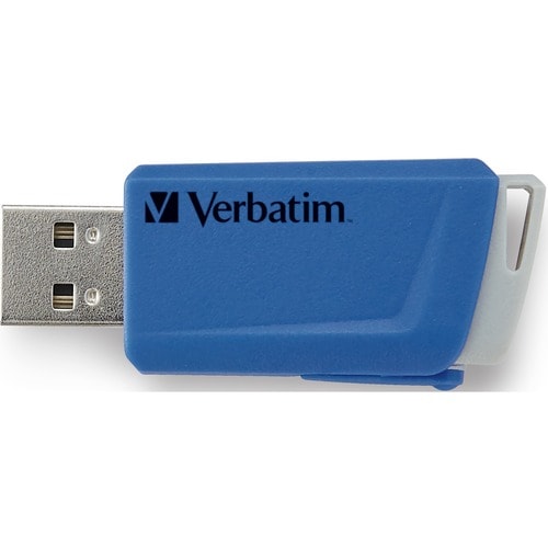 2PK 16GB STORE N CLICK USB MULTI 8 FLASH DRIVE BLUE YELLOW