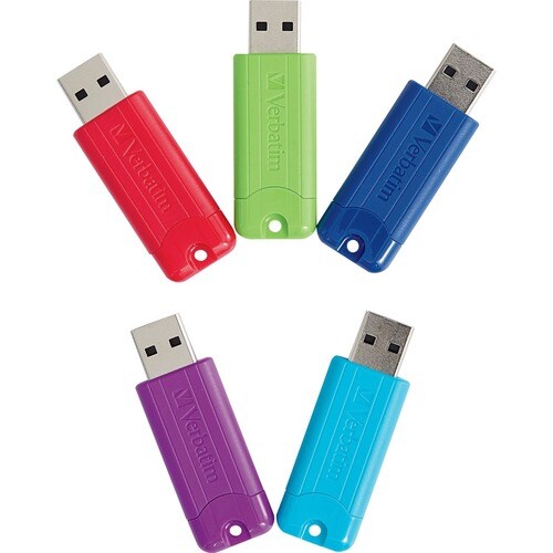 5PK 32GB USB 3.2 TRIPE FLASH DRIVE- ASSORTED MULTI 4