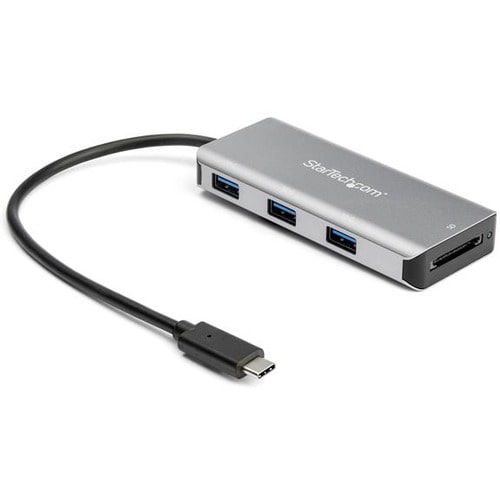 StarTech.com 3 Port USB C Hub with SD Card Reader - 3x USB-A & SD Slot