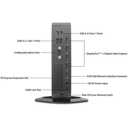 Client léger HP t740 Ryzen V1756B Quad-core (4 cœurs) 3,25 GHz - Puce AMD