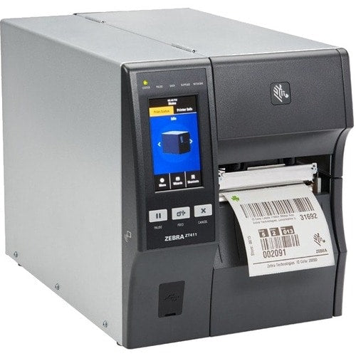 Zebra ZT411 Industrial Direct Thermal/Thermal Transfer Printer - Label Print - U