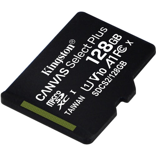 128GB MICSDXC CANVAS SELECT + 100R A1 C10 SINGLE PACK W/O ADP