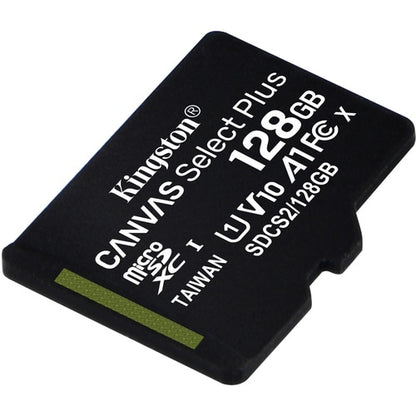 128GB MICSDXC CANVAS SELECT + 100R A1 C10 SINGLE PACK W/O ADP