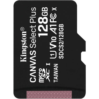 128GB MICSDXC CANVAS SELECT + 100R A1 C10 SINGLE PACK W/O ADP