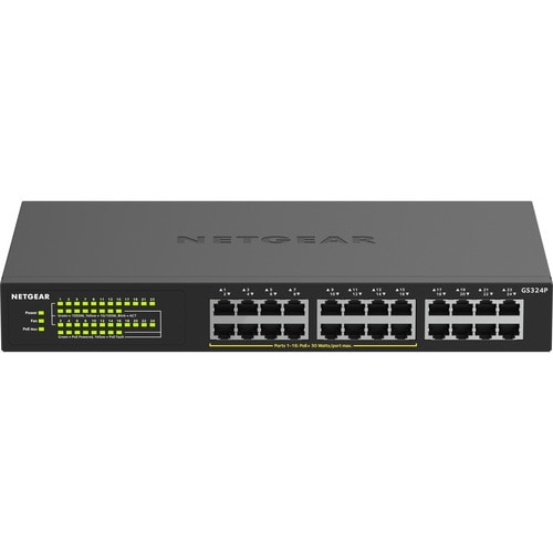 24-PORT GBE UNMANAGED POE+ SWITCH WITH 16-PORTS POE+