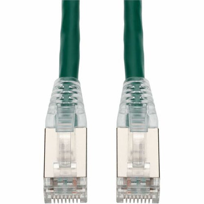 Câble Ethernet blindé en PVC vert AddOn de 4,5 m (15 pi) CAT 6A, anti-accroc, gaine à bulles RJ
