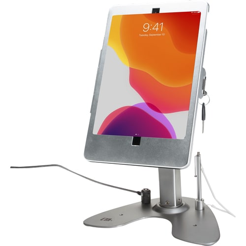 Soporte de quiosco de seguridad dual digital CTA con estuche con cerradura y cable para iPad 10.2