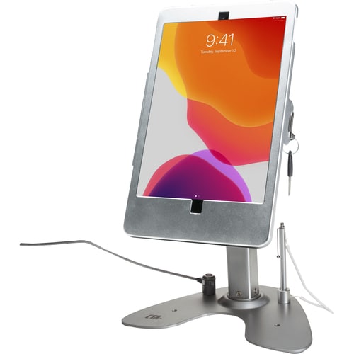 Soporte de quiosco de seguridad dual digital CTA con estuche con cerradura y cable para iPad 10.2