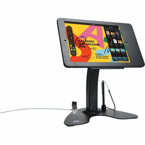 Soporte de quiosco de doble seguridad digital CTA con estuche con cerradura y cable para iPad 10.2