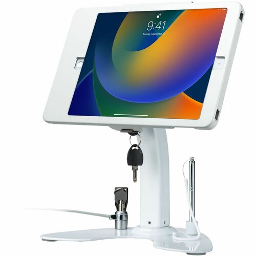 Soporte de quiosco de seguridad dual digital CTA con estuche con cerradura y cable para iPad 10.2
