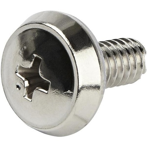 Vis pour rack de serveur StarTech.com 12-24 - Paquet de 50 - Nickelées (CABSC)