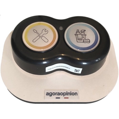 Terminal de satisfacción de dos botones AgoraOpinion de myDevices