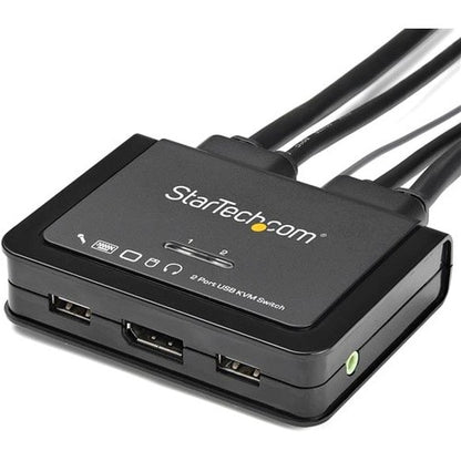 CONMUTADOR KVM DISPLAYPORT USB DE 2 PUERTOS 4K 60HZ INDEPENDIENTE DEL SISTEMA OPERATIVO