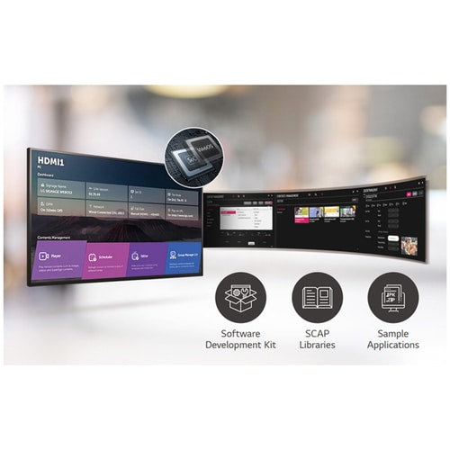 Écran d'affichage numérique LG 55UM3DF-B - 55" (1397 mm) LCD